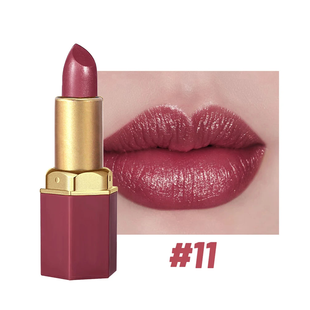 6 Colors Gold Bar Tube Lipstick