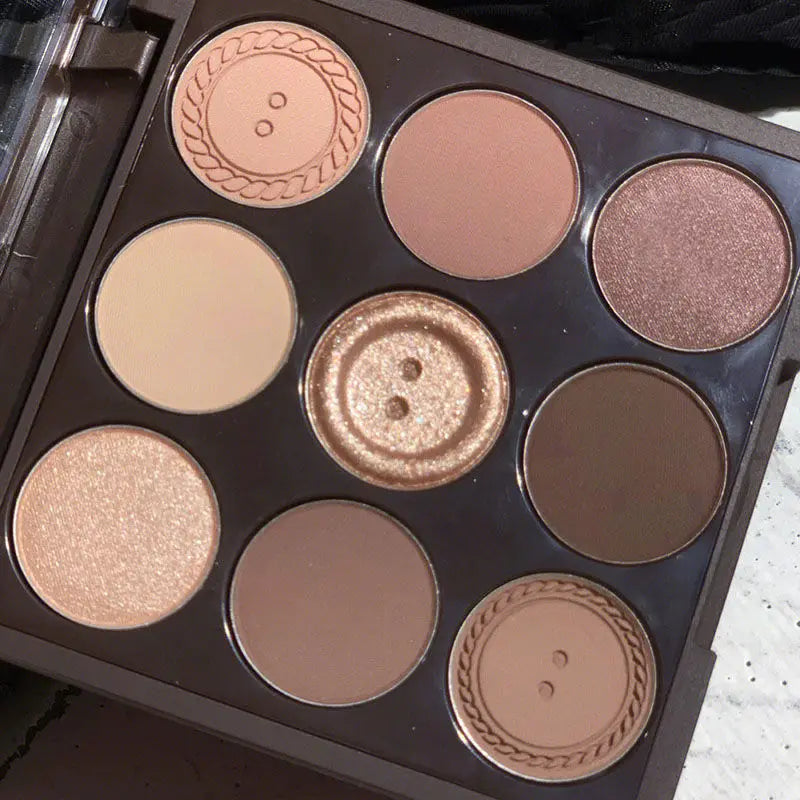 \w Daily Makeup Brown Eye Shadow Palette Shimmer Matte Lasting Pearl Fine Shimmer