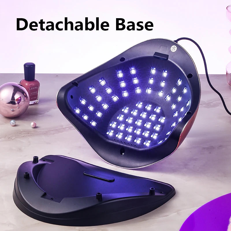 280W 66 LEDs UV LED Nail Lamp for Professional Nails Gel Polish Fast Curing Electroplated Drying Light Lamps 4 Timer Setting