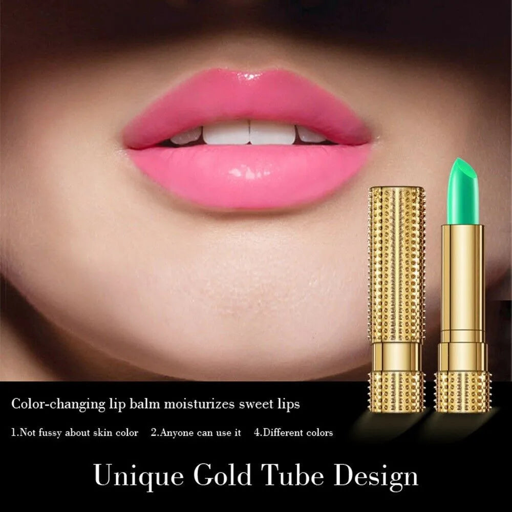 Aloe Vera Magic Lip Balm Color Change Natural Moisture Lipstick Temperature Nutritious Safe Ingredients Care Makeup Lips