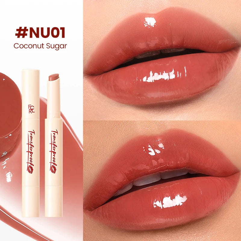 FOCALLURE Translucent Luster Moisturizing Lip Balm Long Lasting Lightweight Not-stick Cup Watery Lipstick Pen Makeup Cosmetics