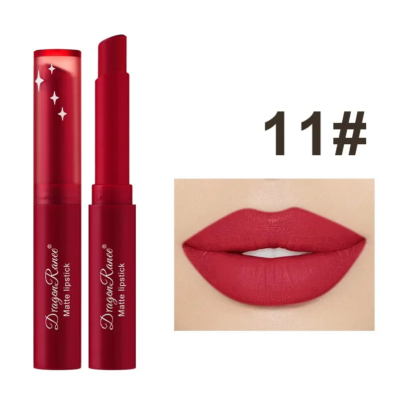 Nude Matte Lipstick Waterproof Long Lasting Lip Sticks Not Fading Sexy Red Velvet Lipsticks