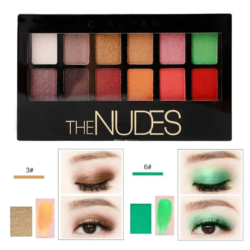 Professional Eyeshadow Makeup Palette Natural Shimmer Matte Nudes Make Up Cosmetic Eye Shadow Plate