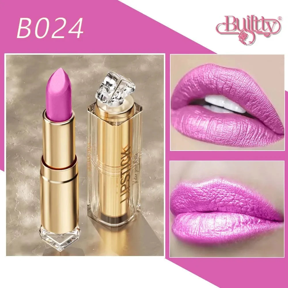 Korea Matte Glitter Lipstick Pink