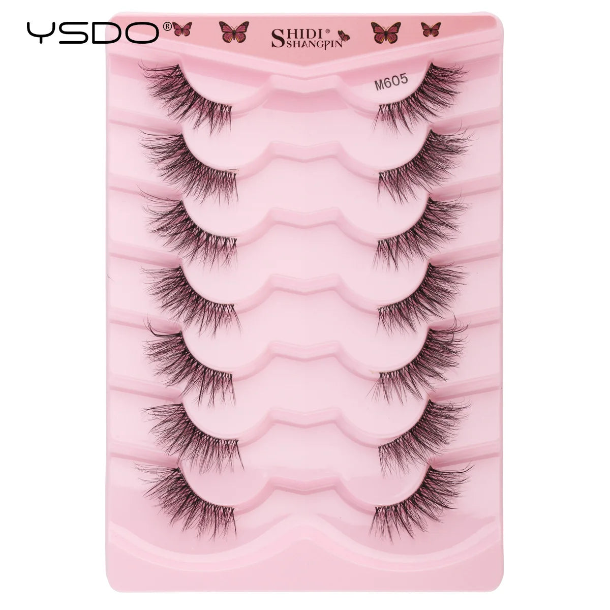 YSDO Half Lashes 5/7/10 Pairs Half False Eyelashes Soft Natural Cat Eye Lashes Makeup 3D Mink Eyelash Extension Fluffy Faux Cils