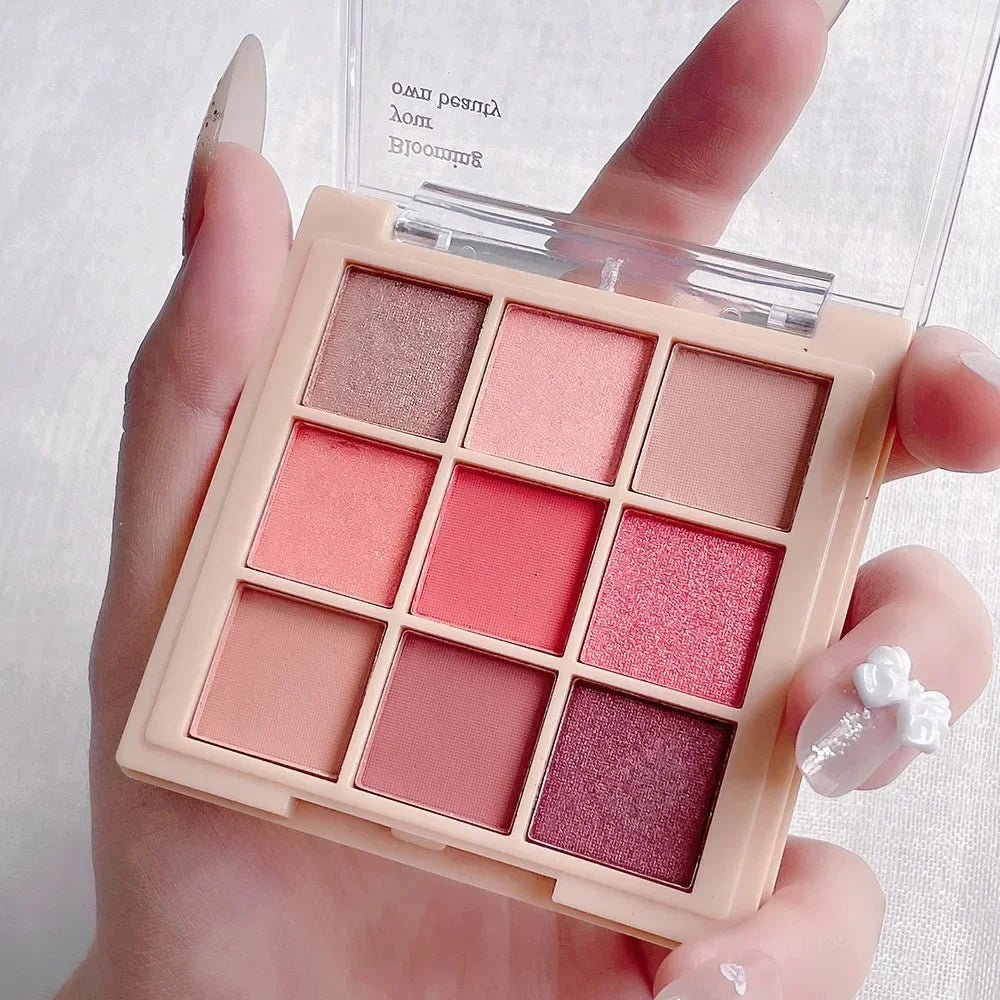 Waterproof Shimmering Matt Eyeshadow Palette Glitter Pearlescent Long Lasting Eye Shadow