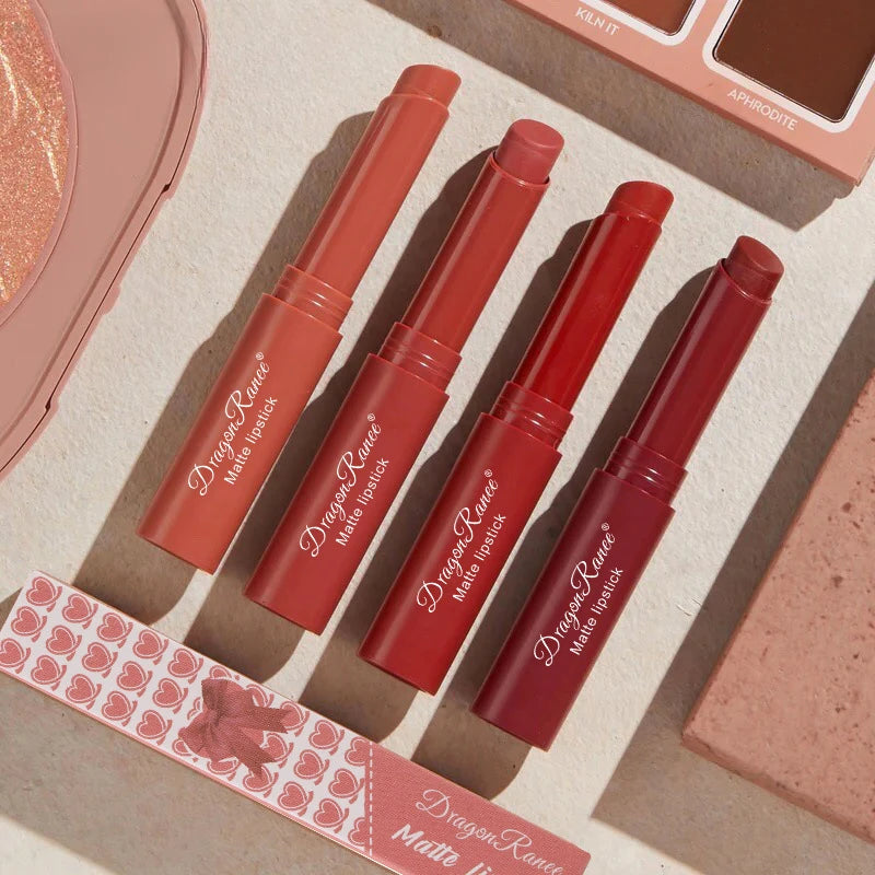 Nude Matte Lipstick Waterproof Long Lasting Lip Sticks Not Fading Sexy Red Velvet Lipsticks