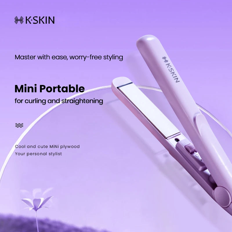KSKIN Mini Flat Iron Multi styler Hair Styling Hair Wand Curler Set New Trending Professional Mini Flat Iron