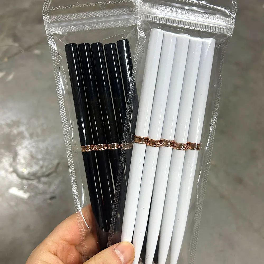 5/10pcs Pink/Black Nail Art Liner/Painting Brushes Ultra-thin Line Drawing Tool 4/8/12/20/25mm Professional Nail Liners Pen Tool