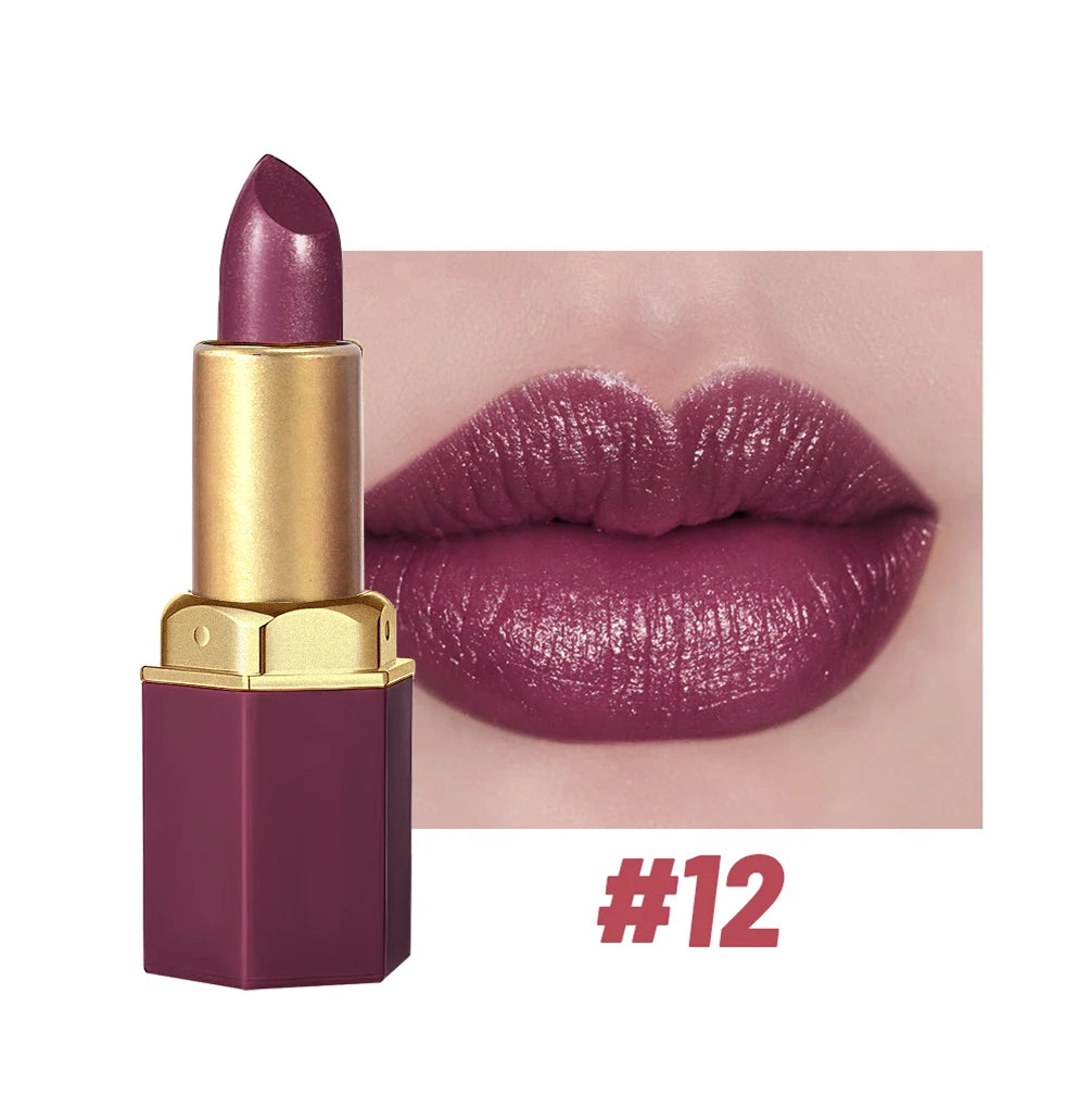 6 Colors Gold Bar Tube Lipstick