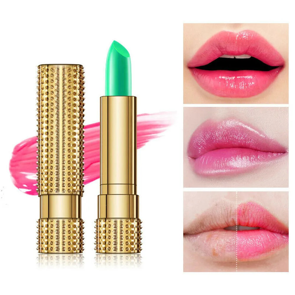 Aloe Vera Magic Lip Balm Color Change Natural Moisture Lipstick Temperature Nutritious Safe Ingredients Care Makeup Lips