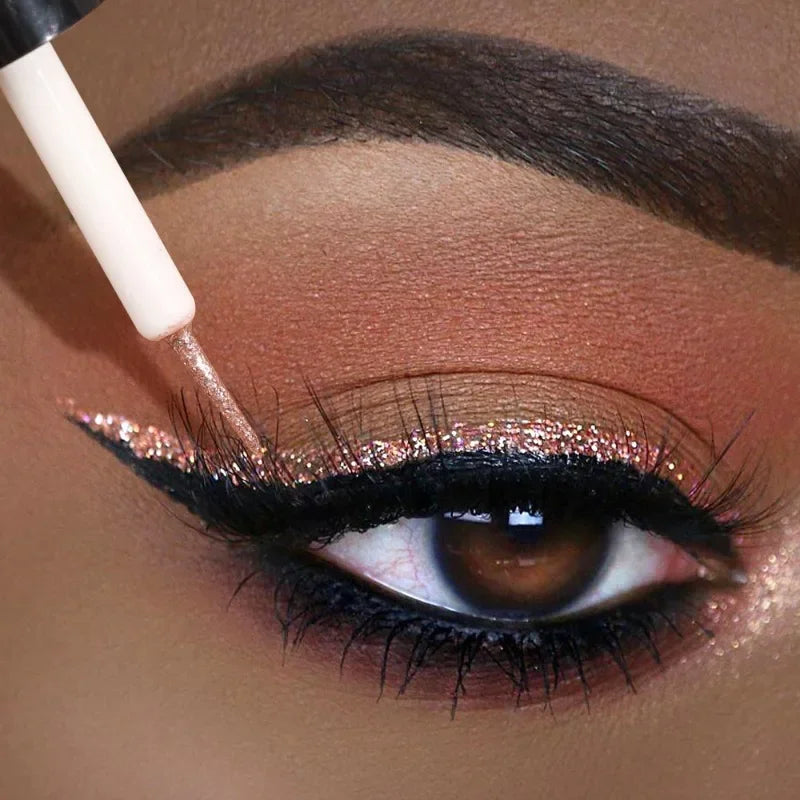 Diamond Glitter Sequins Eyeliners Eye Shadow Shiny Eye Liners Eyeshadow Waterproof Makeup Beauty