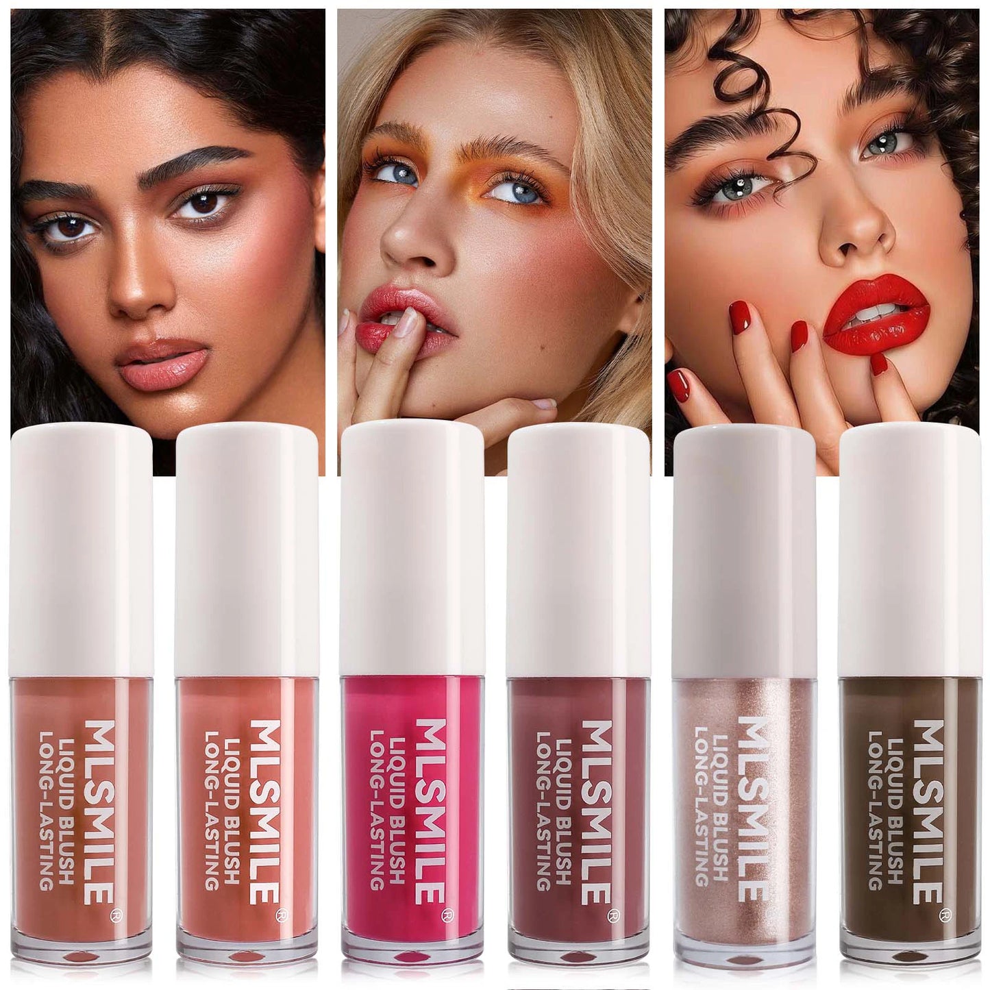 Long Lasting Hydrating Formula, Blush & Lip Tint in Red & Pink Shades Versatile Liquid