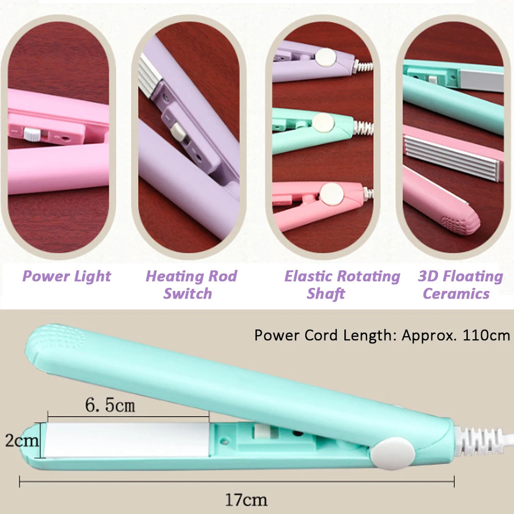 Fluffy Splint Flat Iron Curling Corrugated Plate Pro Electric Hair Crimper For All Hair Lengths
