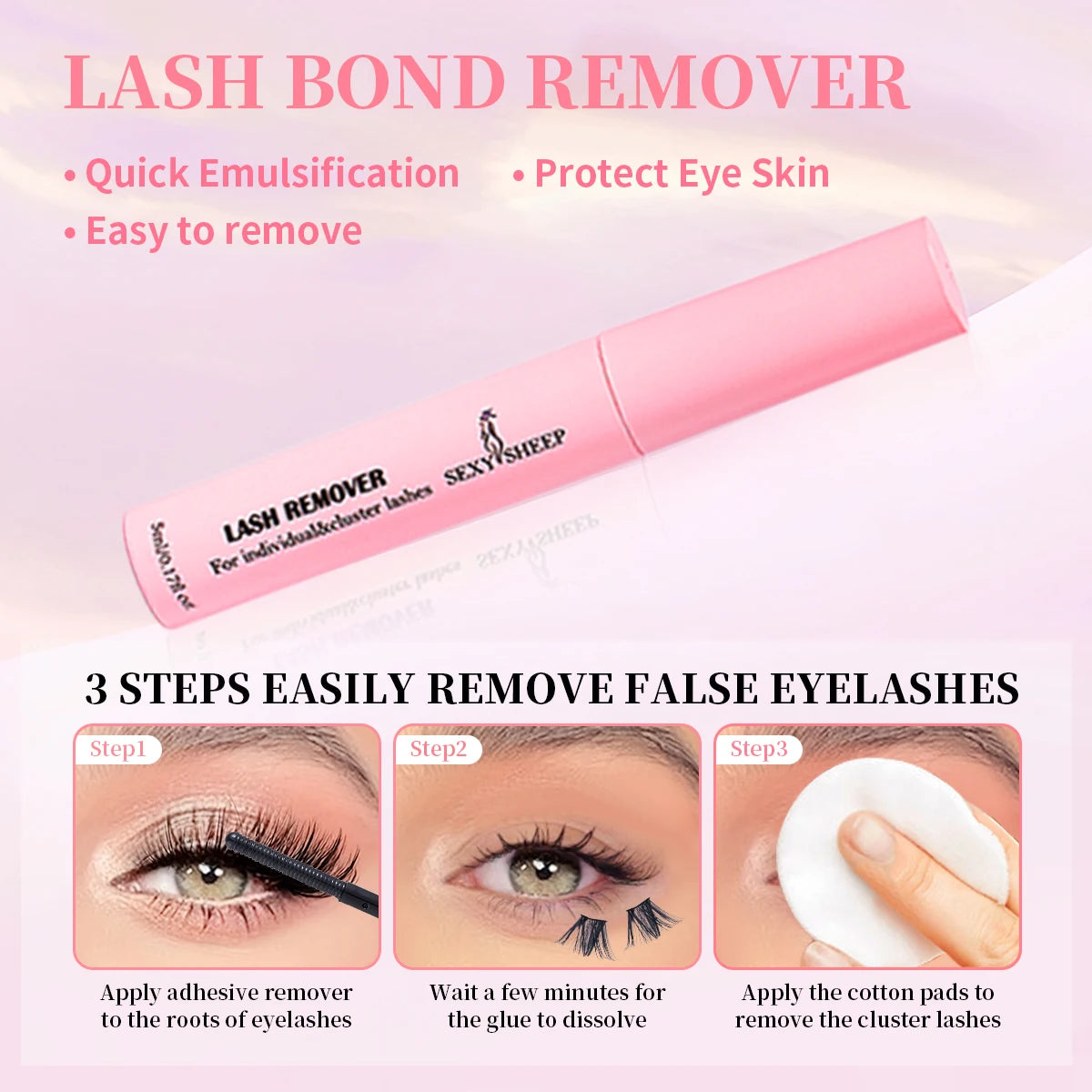 DIY eyelash extension set natural eyelash group set D curl single false eyelash group with bond and seal ,remover,tweezer