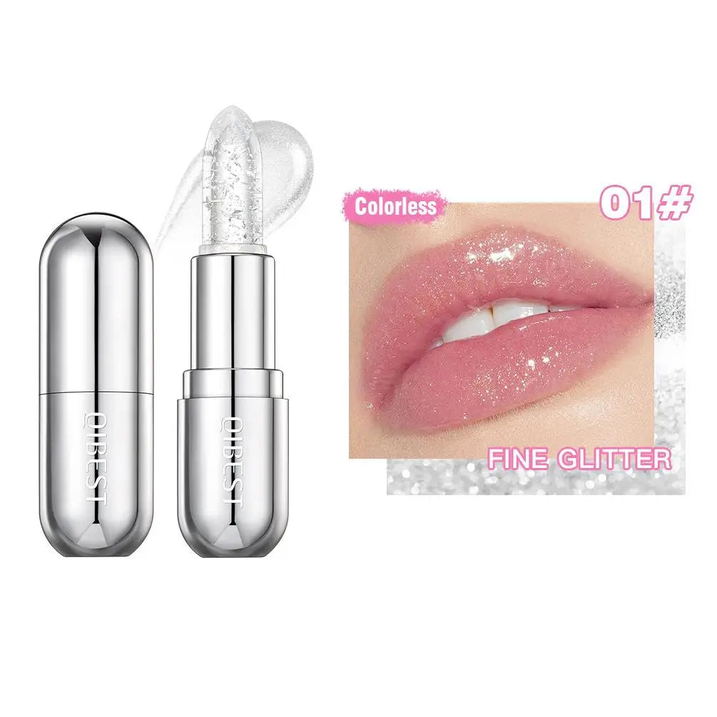 Jelly Glitter Moisturizing Lipstick 24 Hours Natural Hydrating