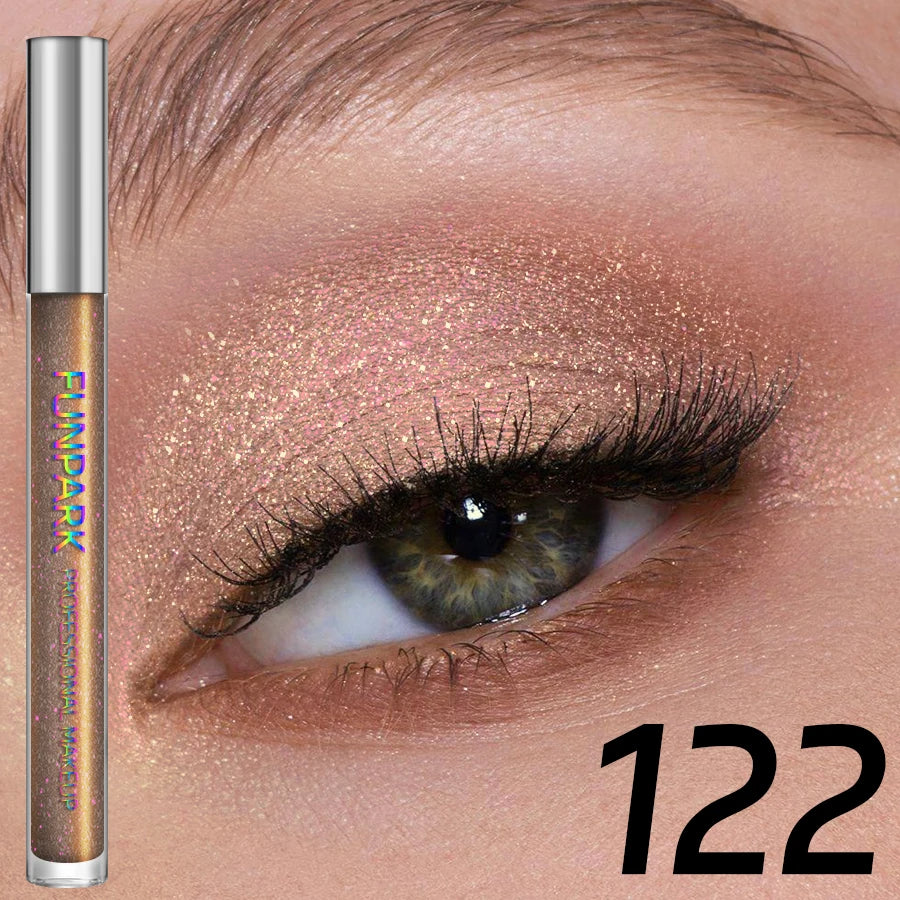 Colorful Liquid Eyeshadow Pink Green Black Diamond Shiny Eye Liner Pen Glitter Eyeshadow Palette