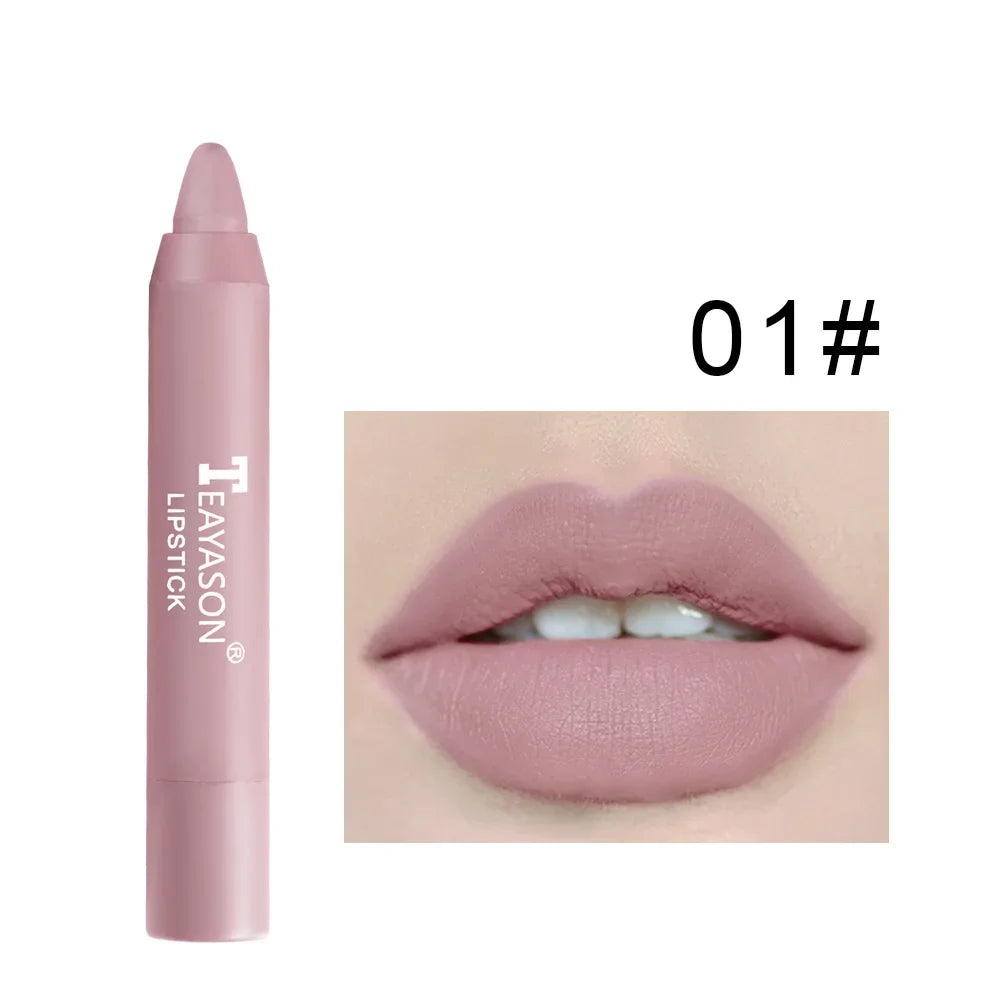 Velvet Matte Lipsticks Pencil Waterproof Long Lasting Sexy Red Lip Stick on-Stick Cup Makeup Lip Tint Pen Cosmetic