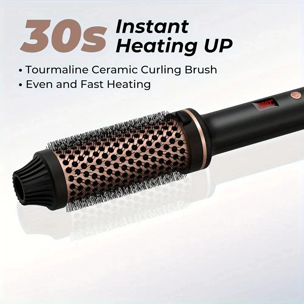 Valentine Gift Hair Curler Straightener Electric Hair Brushes Hot Comb Professional Curling Iron