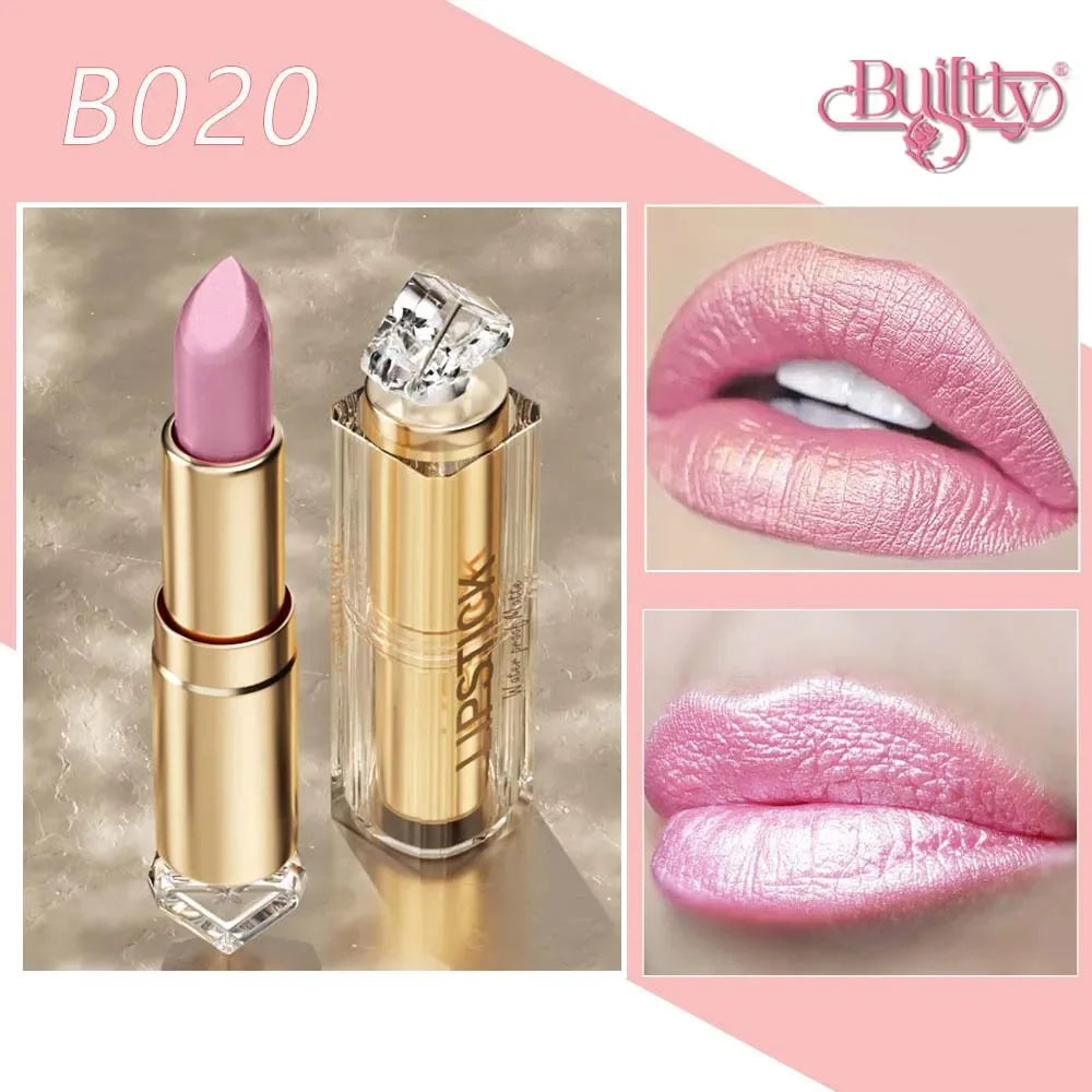 Korea Matte Glitter Lipstick Pink