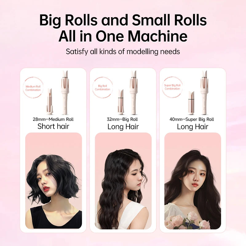 Automatic Hair Curler Auto Rotating Ceramic Hair Roller 40mm Big waver Professional Curling Iron