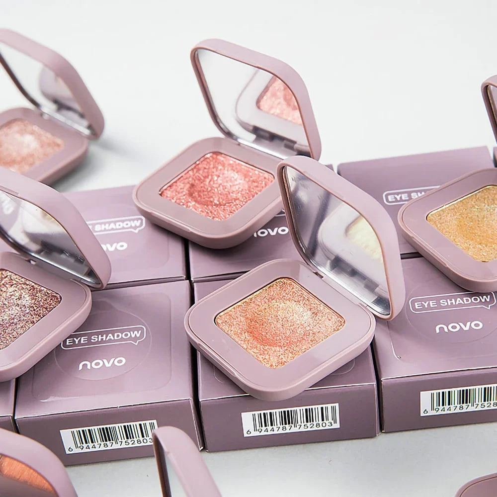 Novo Strong Stickiness Eye Shadow High Gloss Polarized Glitter Hottest Single Eyeshadow