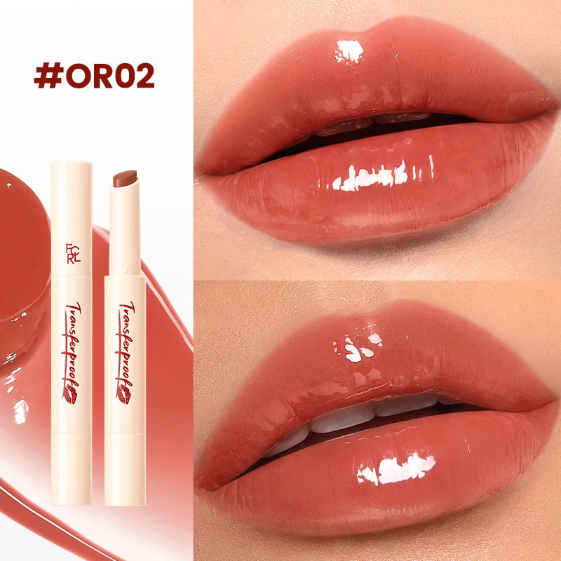 FOCALLURE Transfer proof Lock-shining Glossy Lip Balm Pen Moisturizing Non-sticky Lightweight Lipstick Lip Liner Makeup Cosmetics
