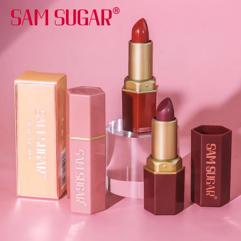 6 Colors Gold Bar Tube Lipstick