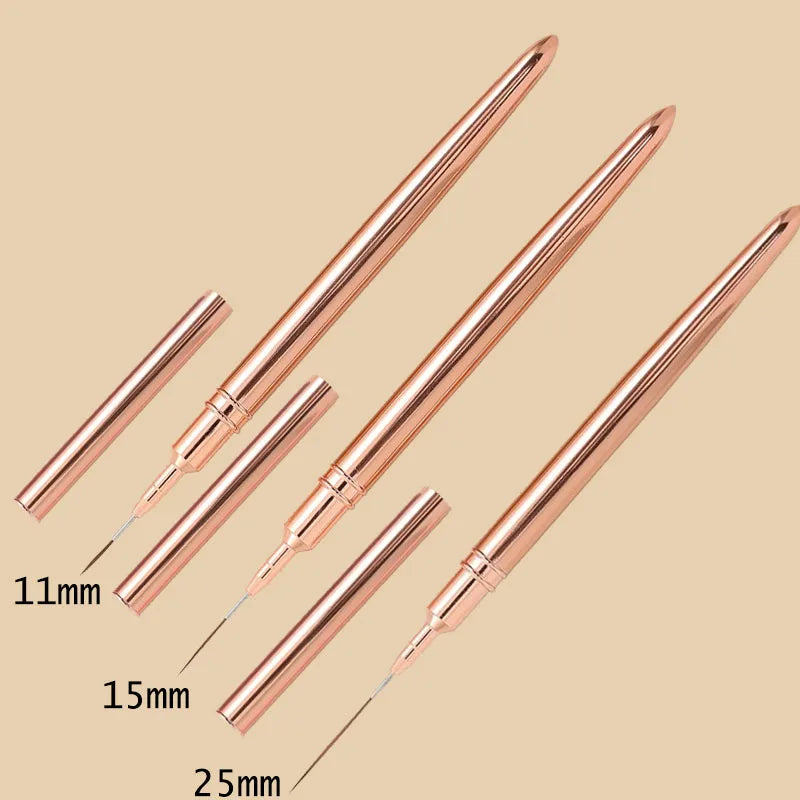 7/9/11/15/25MM Nail Liner Brush Set Handle Nail Art Pen Brush Drawing Lines Stripe Painting Flower Pen Nail Art Manicure Tools
