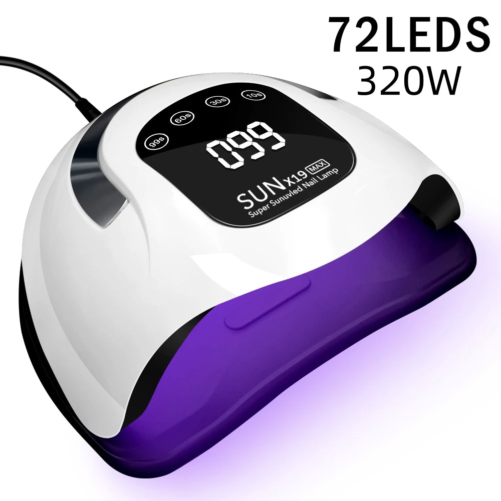 Professional Nail Dryer UV LED Lamp for Nails Gel Polish Dryer Light 81 LEDs Nail Art Accessories Curing Gel Toe Nails