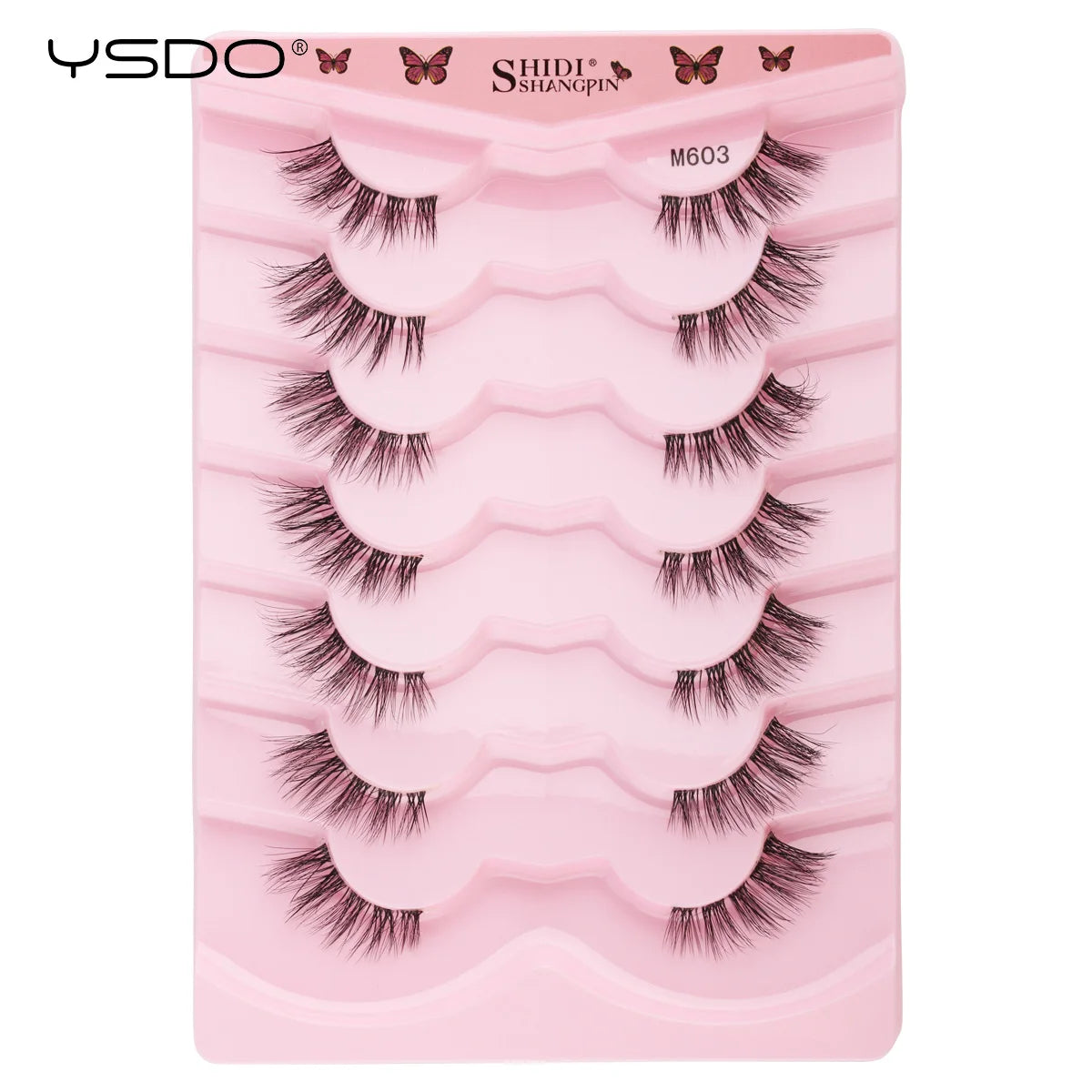 YSDO Half Lashes 5/7/10 Pairs Half False Eyelashes Soft Natural Cat Eye Lashes Makeup 3D Mink Eyelash Extension Fluffy Faux Cils
