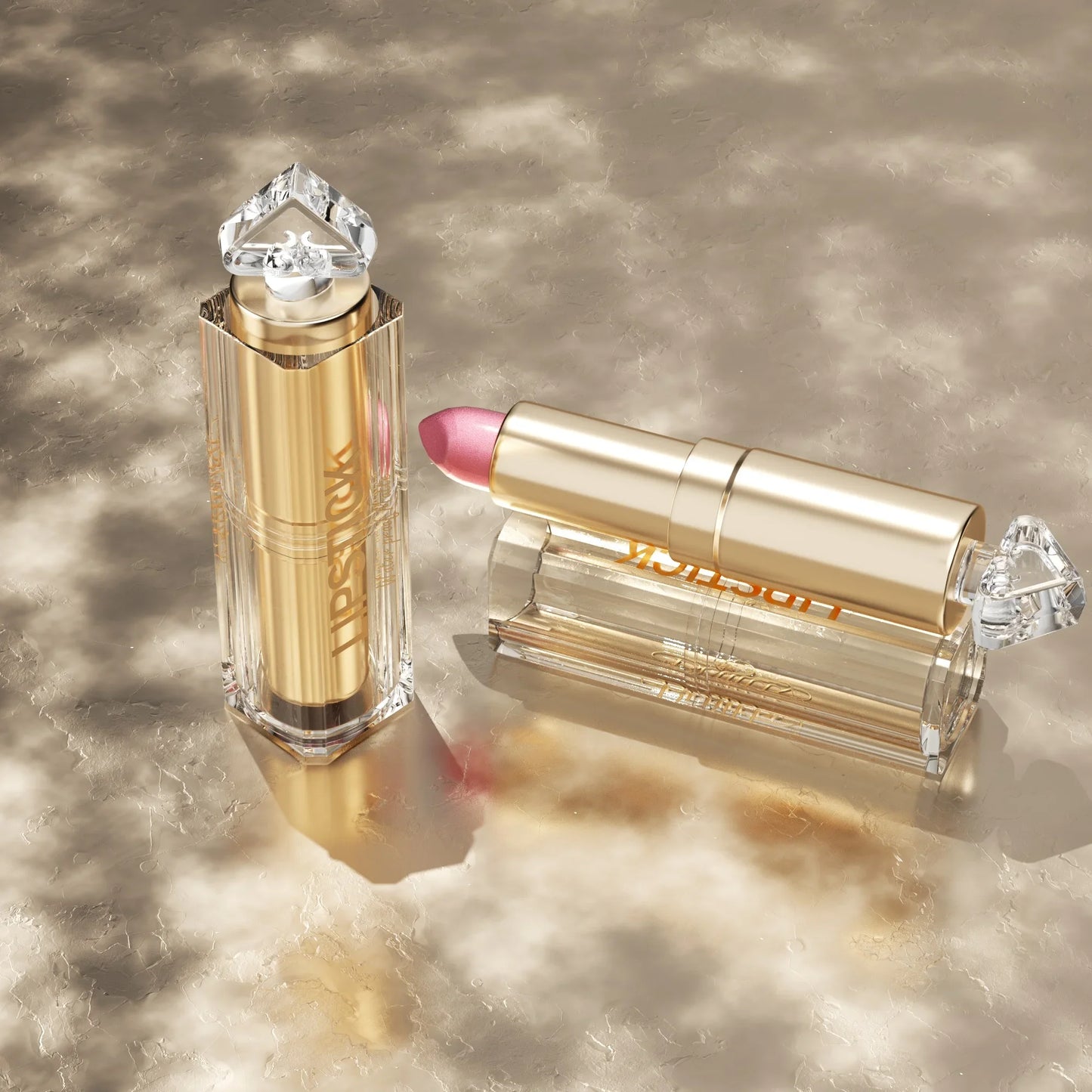 Korea Matte Glitter Lipstick Pink