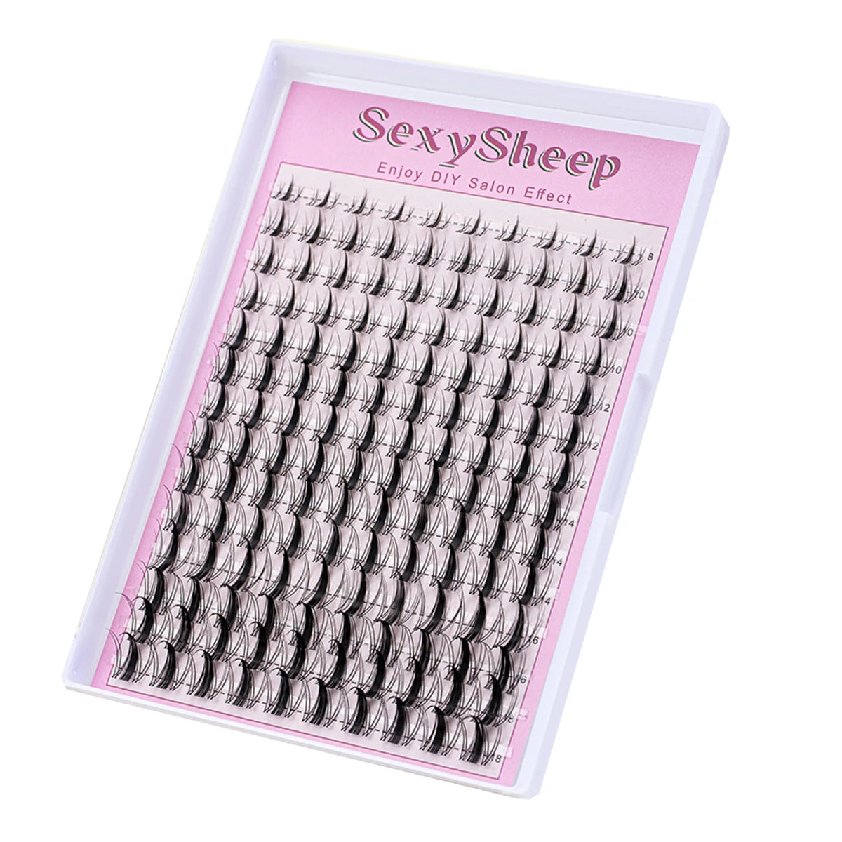 DIY eyelash extension set natural eyelash group set D curl single false eyelash group with bond and seal ,remover,tweezer