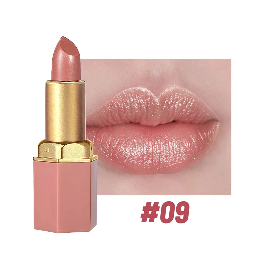 6 Colors Gold Bar Tube Lipstick