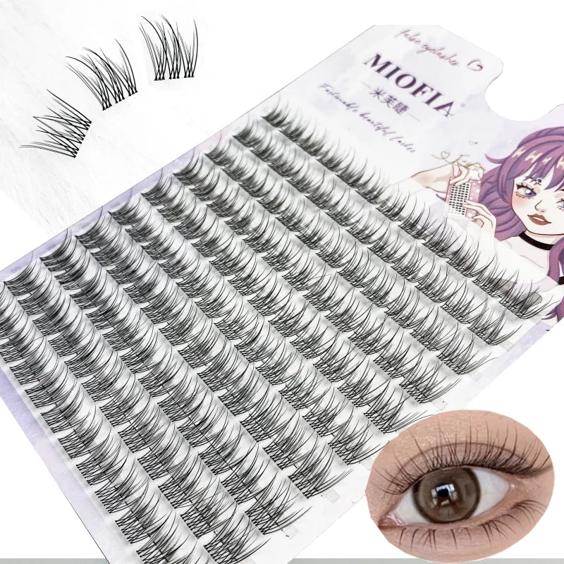1/box 120 Bundles Mink False Eyelashes Natural Russian 3D leas Individual Eyelash extension cluster makeup tool wholesale lashes