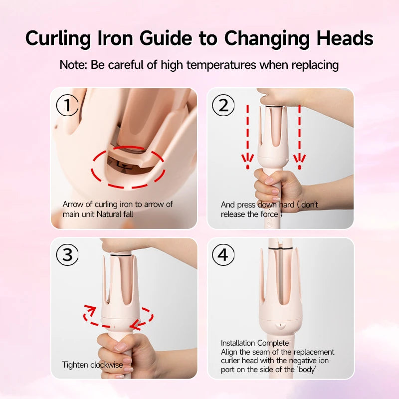 Automatic Hair Curler Auto Rotating Ceramic Hair Roller 40mm Big waver Professional Curling Iron