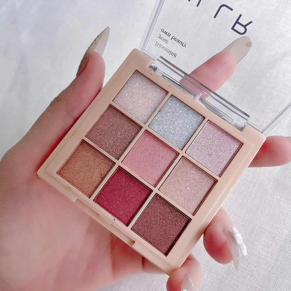 Waterproof Shimmering Matt Eyeshadow Palette Glitter Pearlescent Long Lasting Eye Shadow