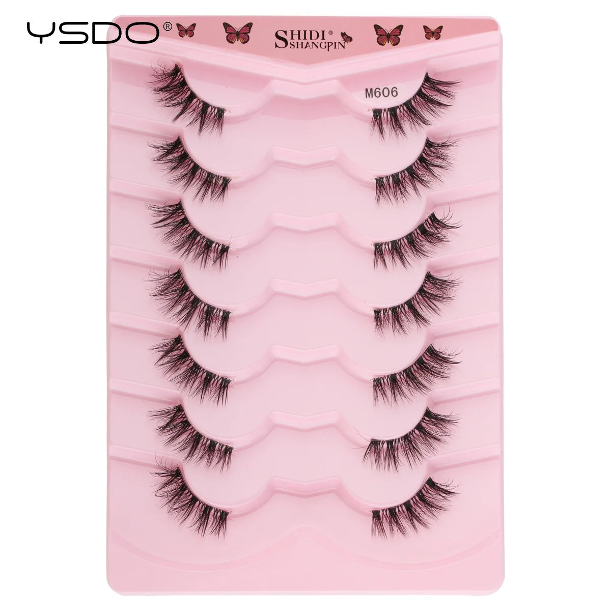 YSDO Half Lashes 5/7/10 Pairs Half False Eyelashes Soft Natural Cat Eye Lashes Makeup 3D Mink Eyelash Extension Fluffy Faux Cils