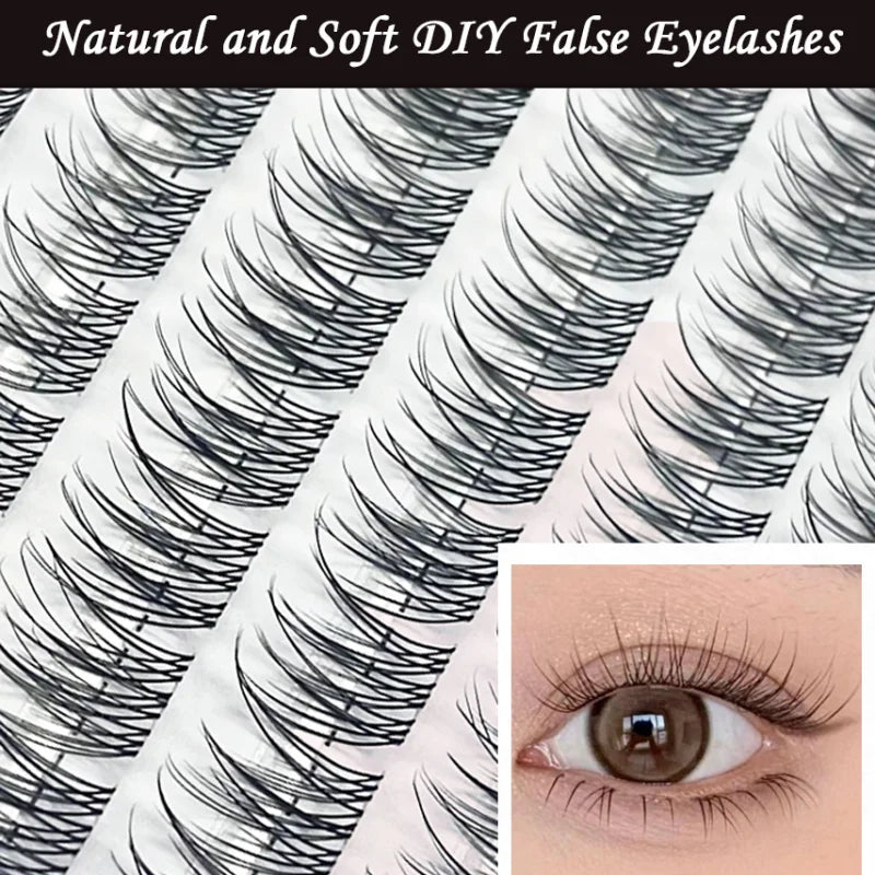 1/box 120 Bundles Mink False Eyelashes Natural Russian 3D leas Individual Eyelash extension cluster makeup tool wholesale lashes
