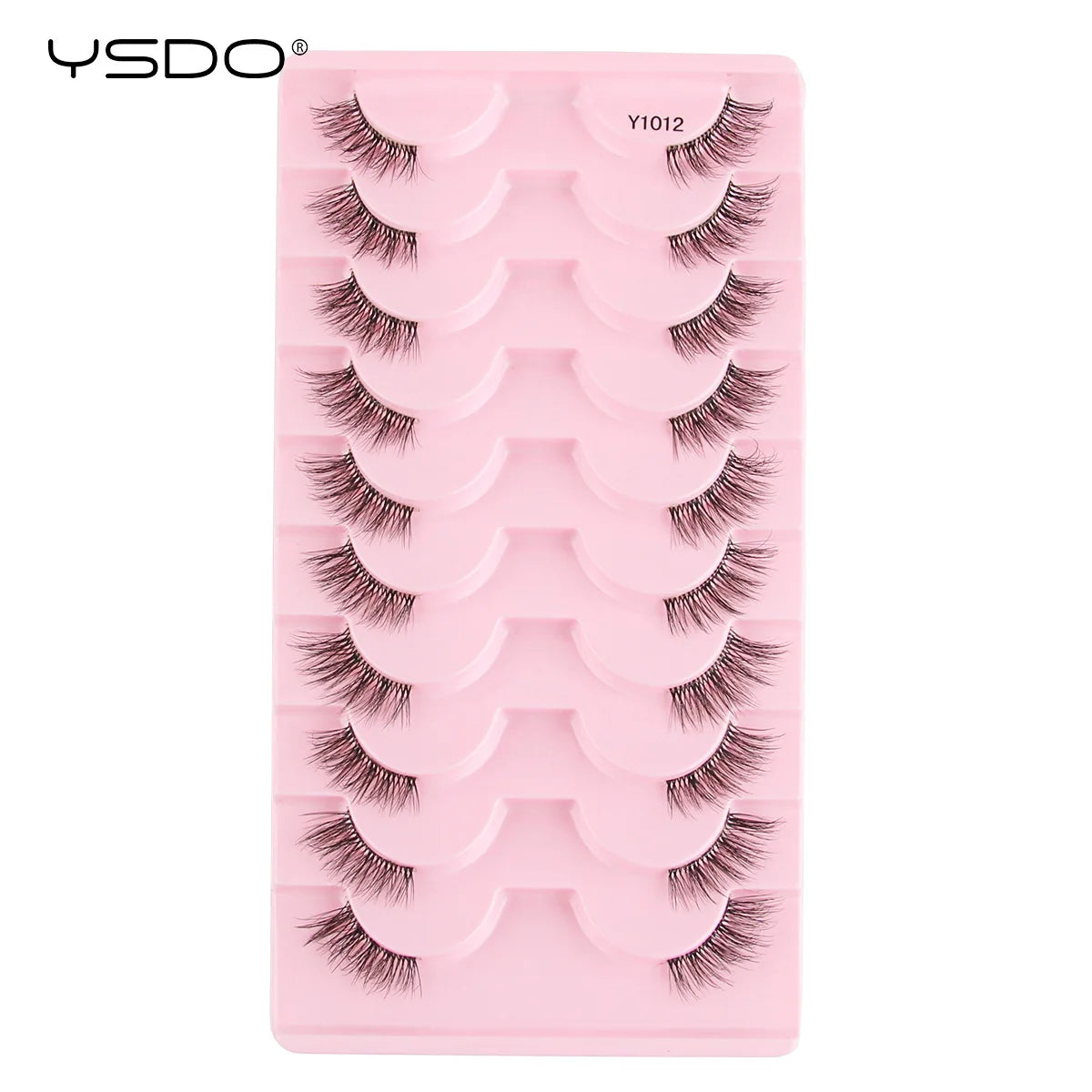 YSDO Half Lashes 5/7/10 Pairs Half False Eyelashes Soft Natural Cat Eye Lashes Makeup 3D Mink Eyelash Extension Fluffy Faux Cils