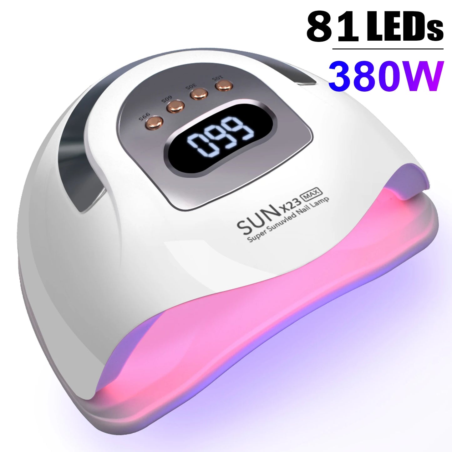 High Power 380W UV Gel LED Dryer Light Nail Lamp for Nails Gel Polish Professional Nail Art Accessories Curing Gel Toe Nails