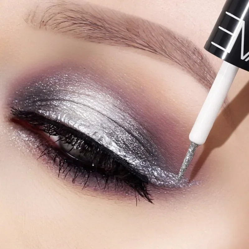 Diamond Glitter Sequins Eyeliners Eye Shadow Shiny Eye Liners Eyeshadow Waterproof Makeup Beauty