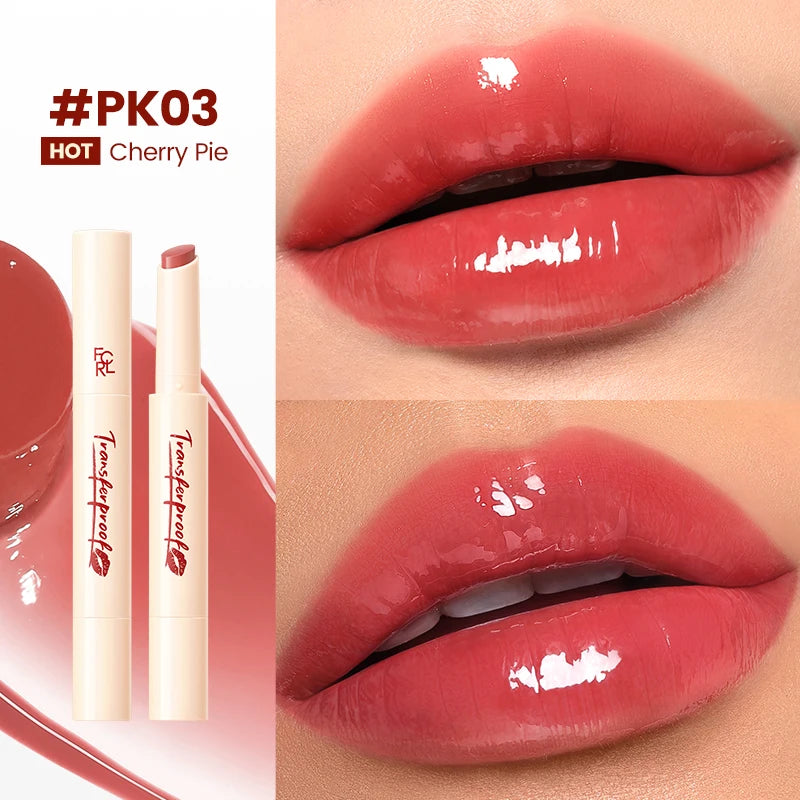 FOCALLURE Transfer proof Lock-shining Glossy Lip Balm Pen Moisturizing Non-sticky Lightweight Lipstick Lip Liner Makeup Cosmetics