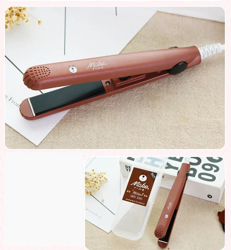Curling Iron Ceramic Straightening Styling Tools Curler Flat Iron Mini Hair