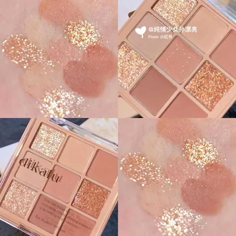 Eye Shadow Palette Charming Pearly Eyeshadow Makeup Nude Long Lasting Shimmer