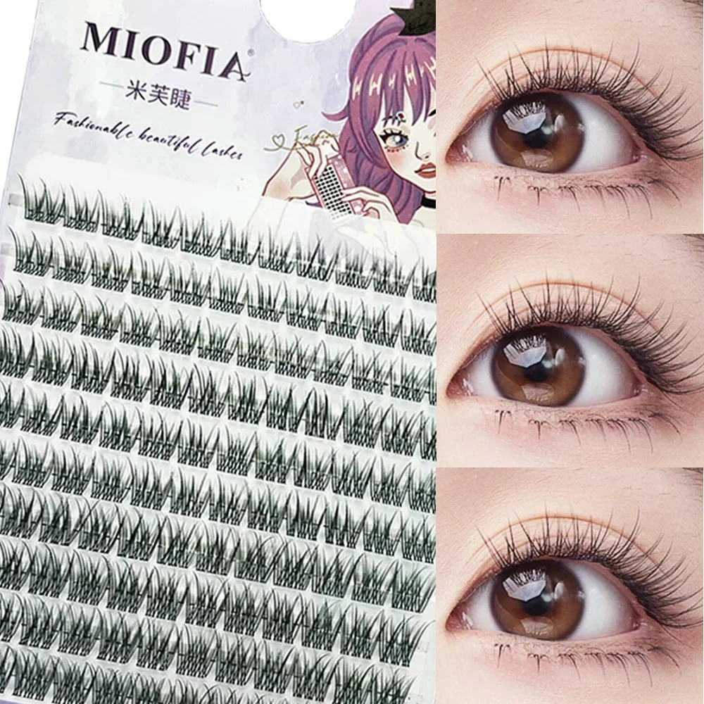 1/box 120 Bundles Mink False Eyelashes Natural Russian 3D leas Individual Eyelash extension cluster makeup tool wholesale lashes