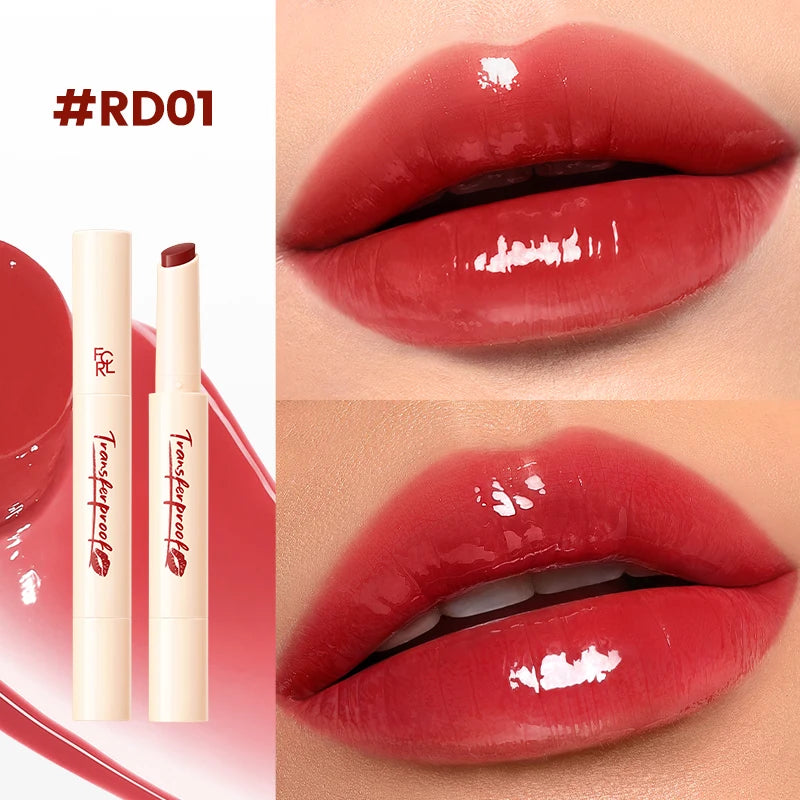 FOCALLURE Transfer proof Lock-shining Glossy Lip Balm Pen Moisturizing Non-sticky Lightweight Lipstick Lip Liner Makeup Cosmetics