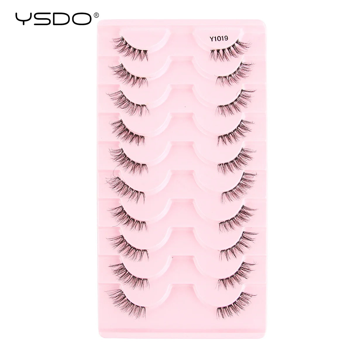 YSDO Half Lashes 5/7/10 Pairs Half False Eyelashes Soft Natural Cat Eye Lashes Makeup 3D Mink Eyelash Extension Fluffy Faux Cils