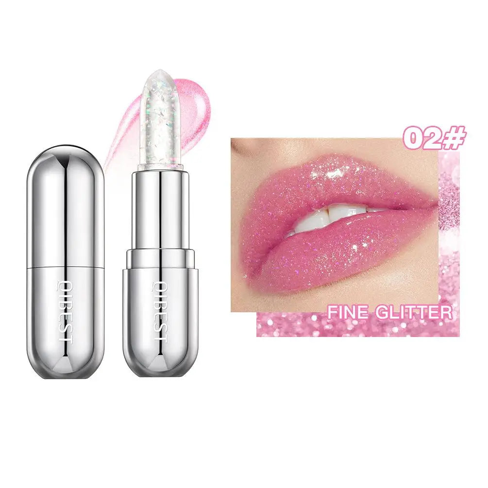 Jelly Glitter Moisturizing Lipstick 24 Hours Natural Hydrating