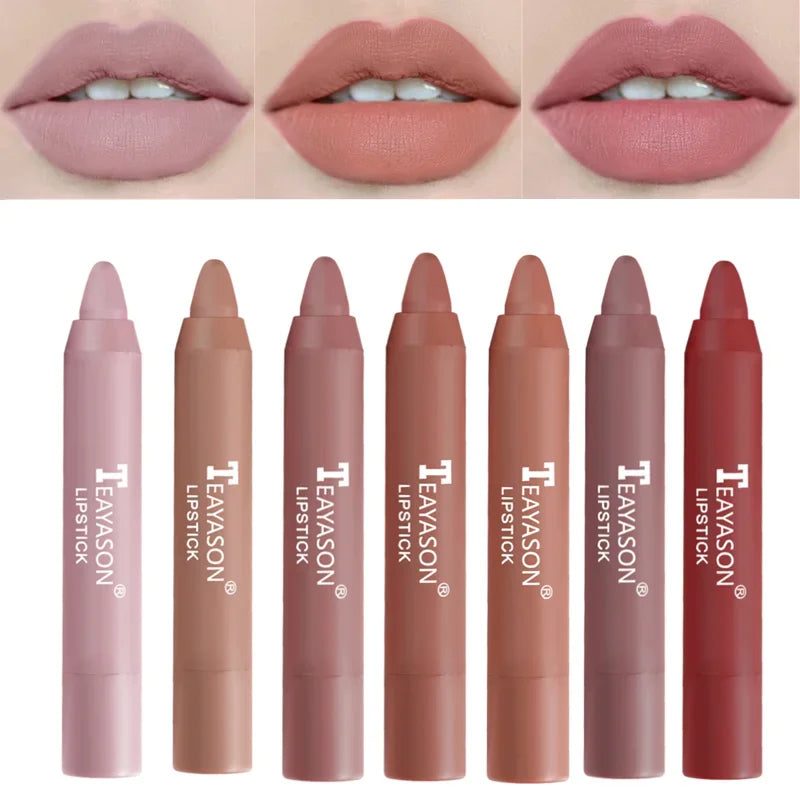 Velvet Matte Lipsticks Pencil Waterproof Long Lasting Sexy Red Lip Stick on-Stick Cup Makeup Lip Tint Pen Cosmetic